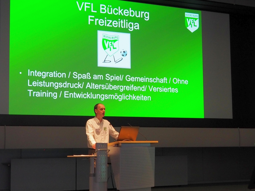 Projekt „Freizeitliga“</br>Präsentation des VfL beim NFV in Wolfsburg