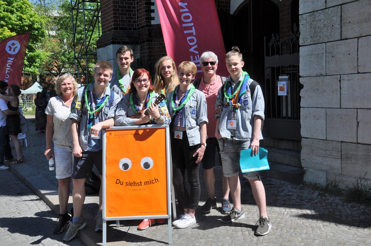 „Bilche“ als Helfer beim Kirchentag dabei</br>Danksagungen als Motivation