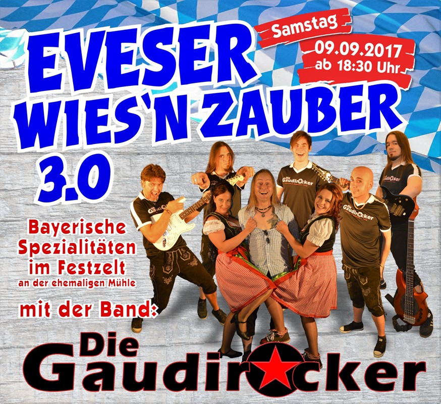 „Gaudirocker“ beim Eveser Wies’nzauber</br>Kartenvorverkauf startet heute