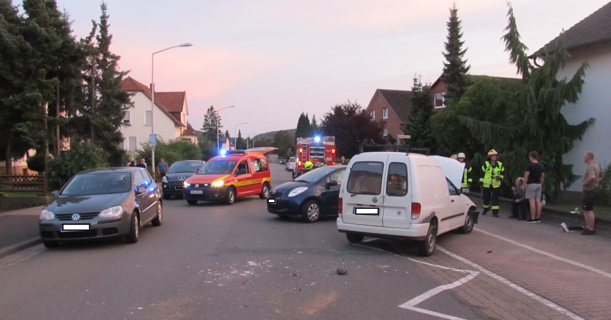 Entstehungsbrand und Verkehrsunfall