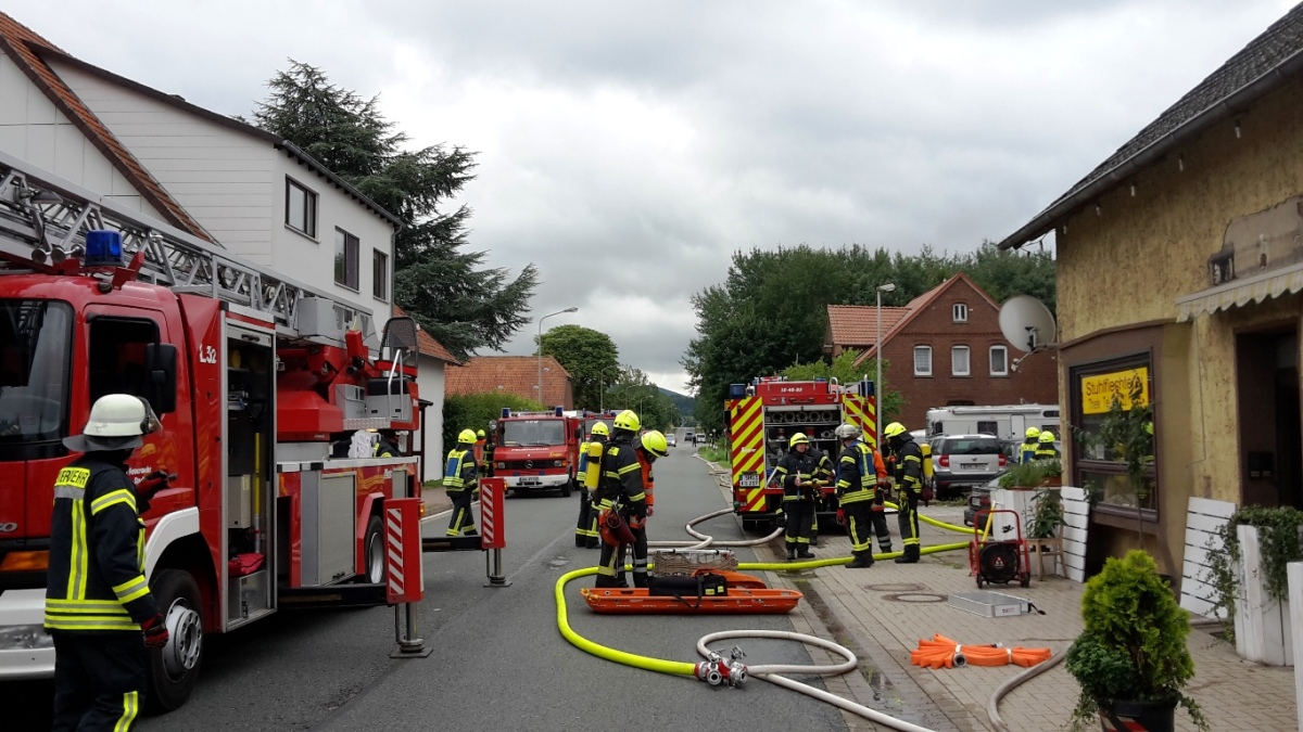Kellerbrand endet glimpflich</br>44 Einsatzkräfte der Feuerwehren im Einsatz