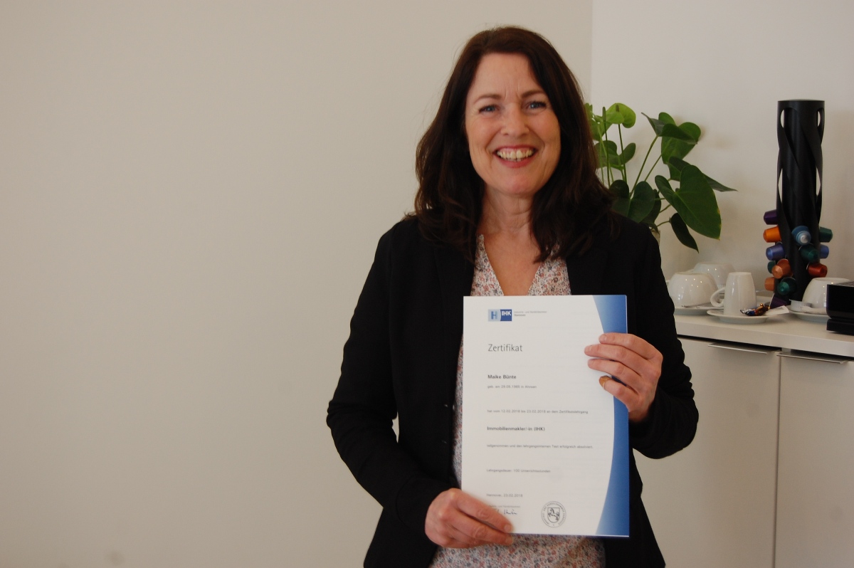 Maike Bünte jetzt Immobilienmaklerin</br>Verstärkung für „Breier & Roloff – Wohnen & Werte“