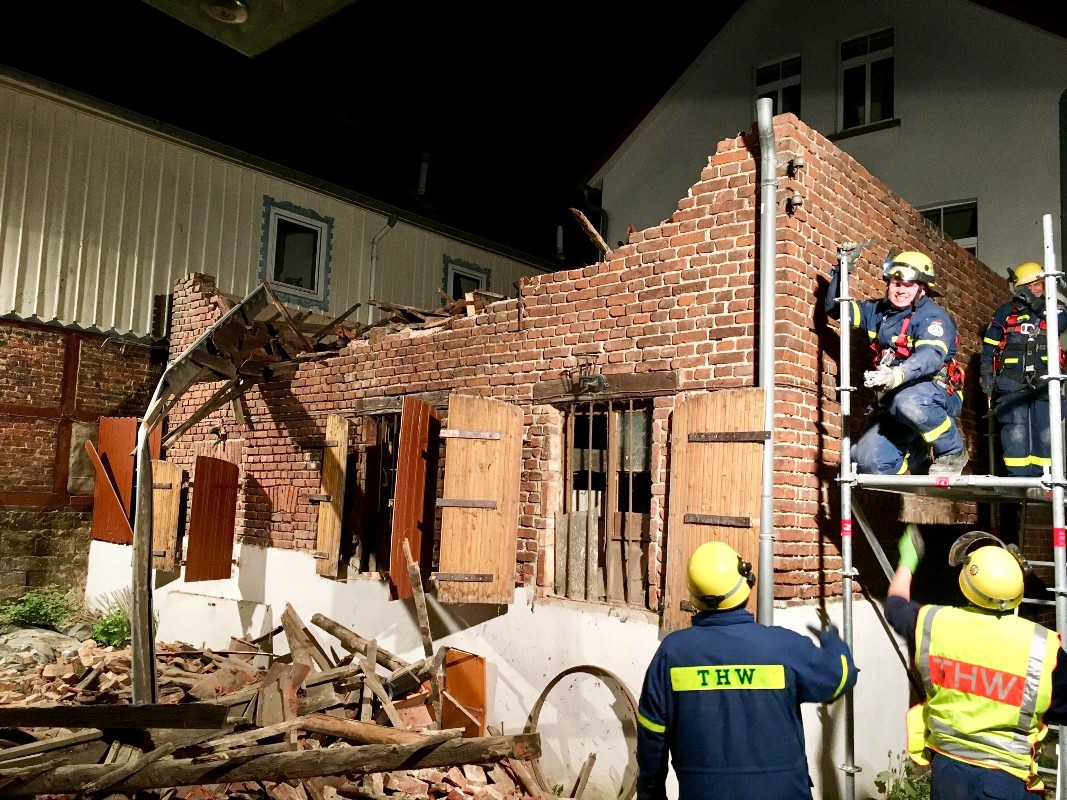 THW-Einsatz in der Innenstadt