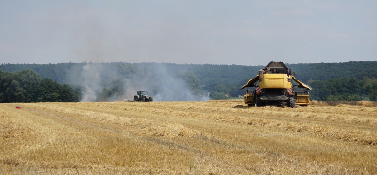 Heißläufer löst Flächenbrand aus