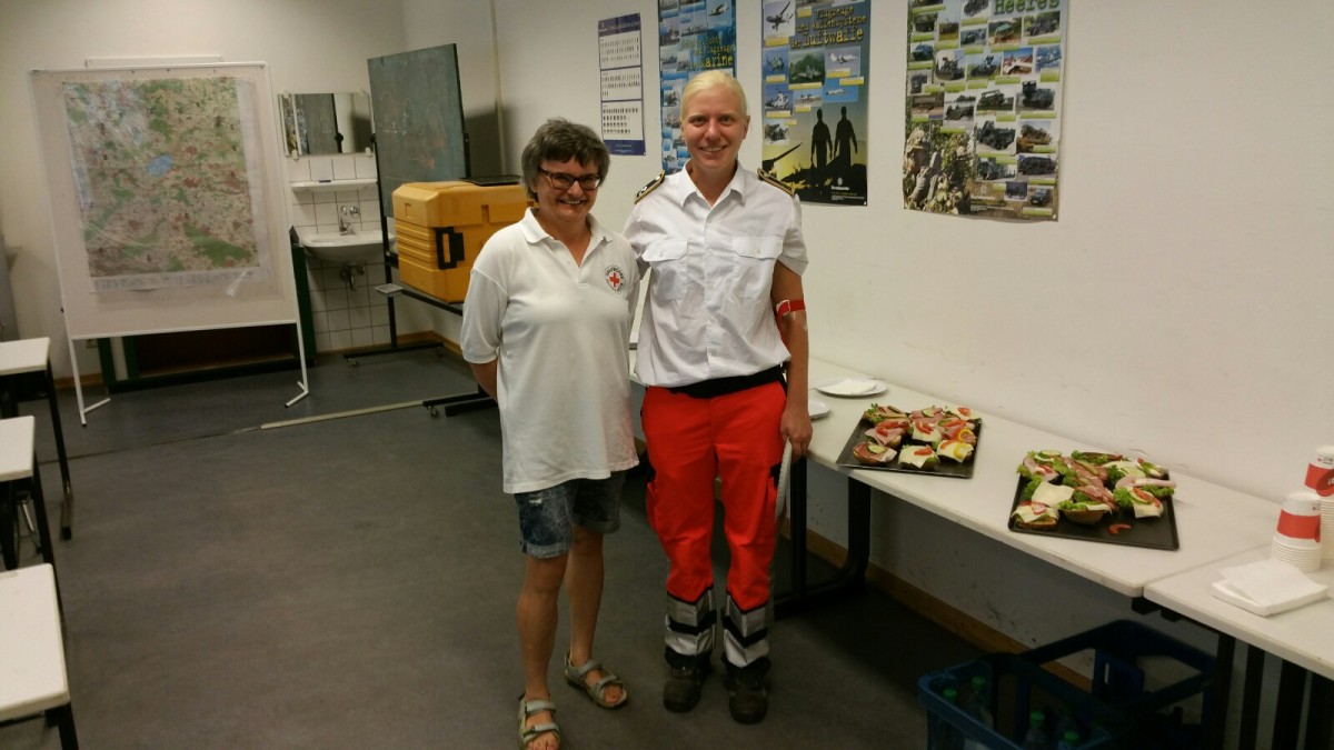 Blutspende in der Jägerkaserne