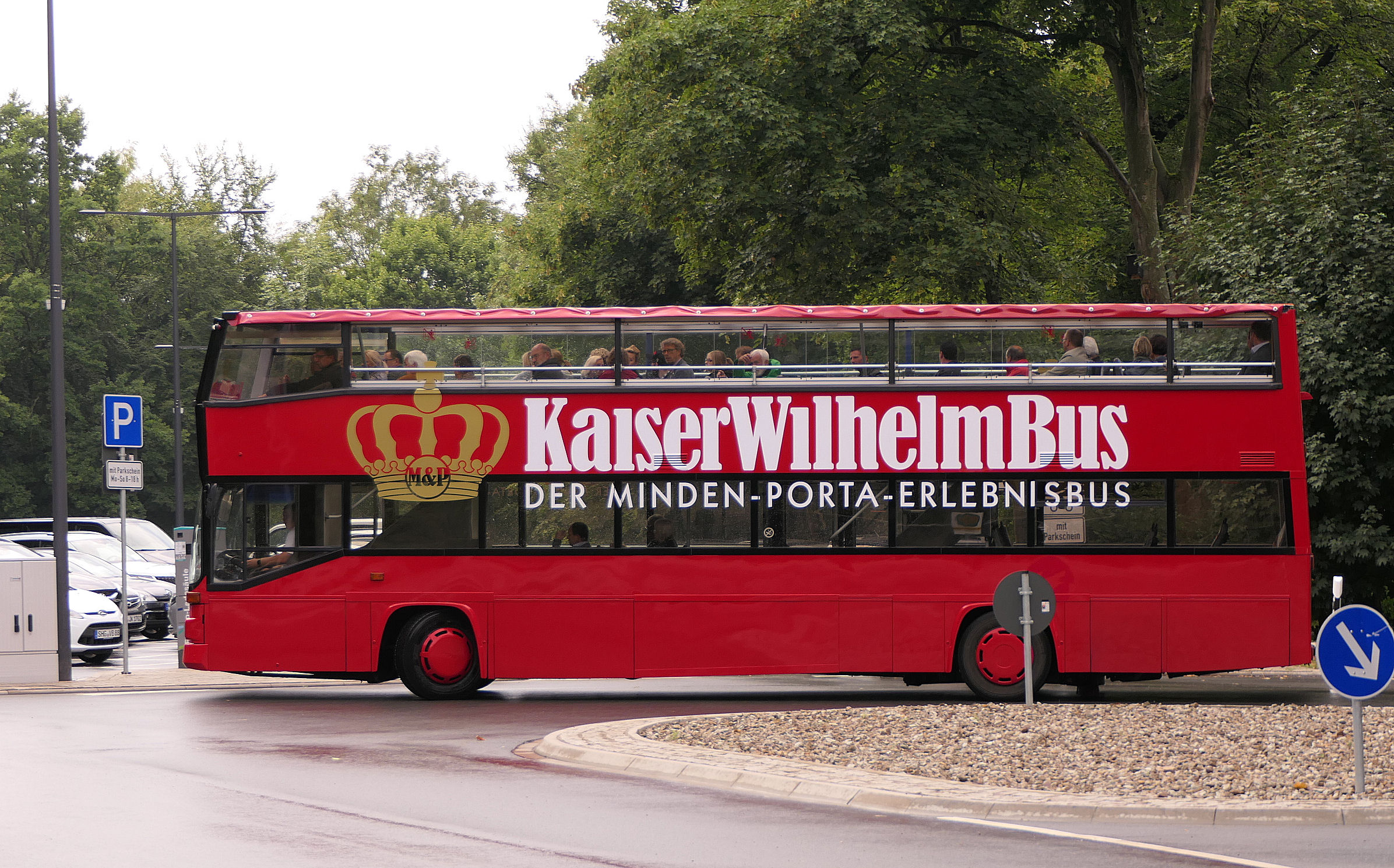 Kaiser Wilhelm Bus auf letzter Fahrt