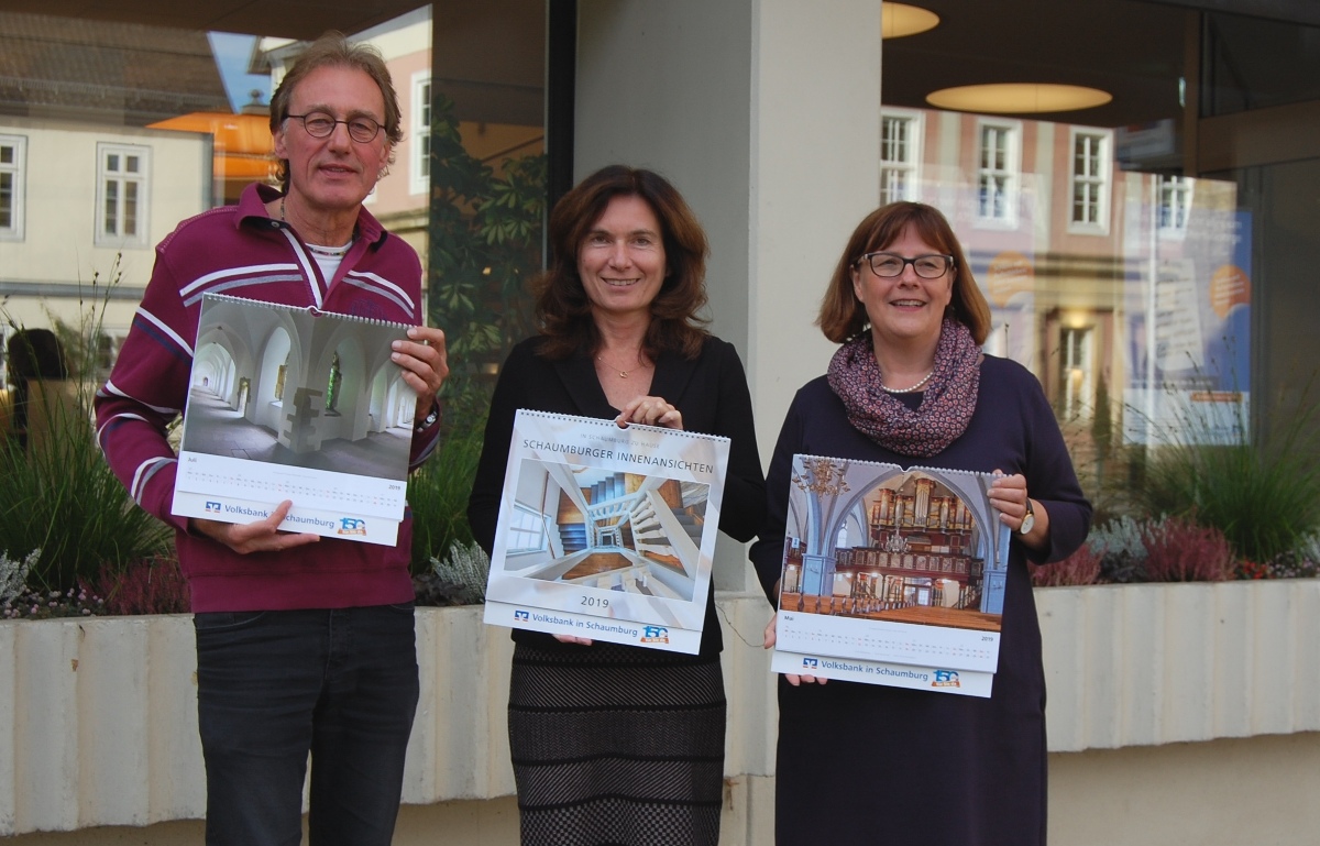 „Schaumburger Innenansichten“</br>Neuer Bildkalender 2019 der Volksbank in Schaumburg
