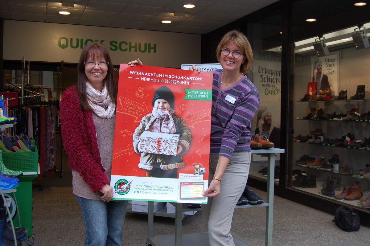 Weihnachten im Schuhkarton</br>Geschenkaktion für bedürftige Kinder